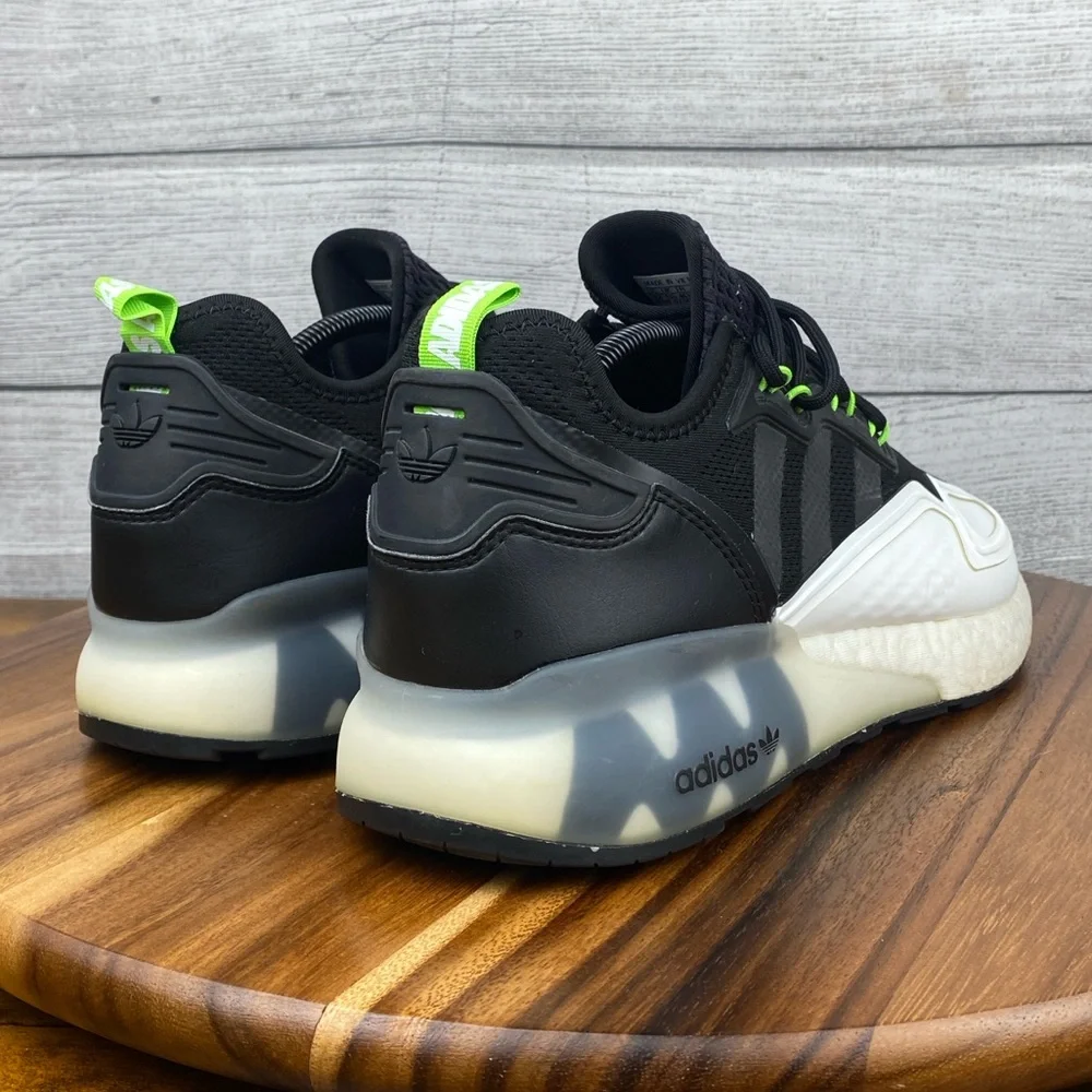Adidas ZX 2K Boost Black White Sneaker H02743 Men’s Shoe Size 12
